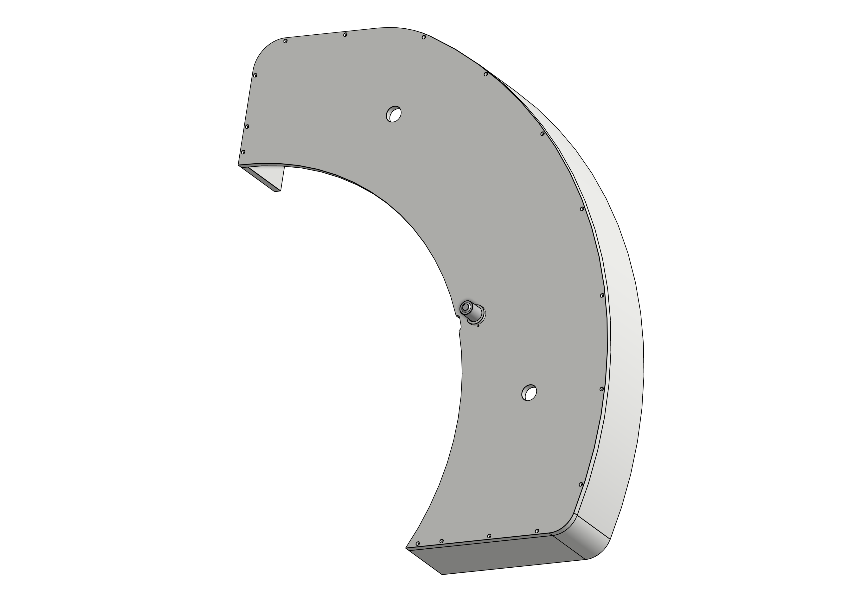 TAF AR LH Chip Cover Complete (GSTA0329)