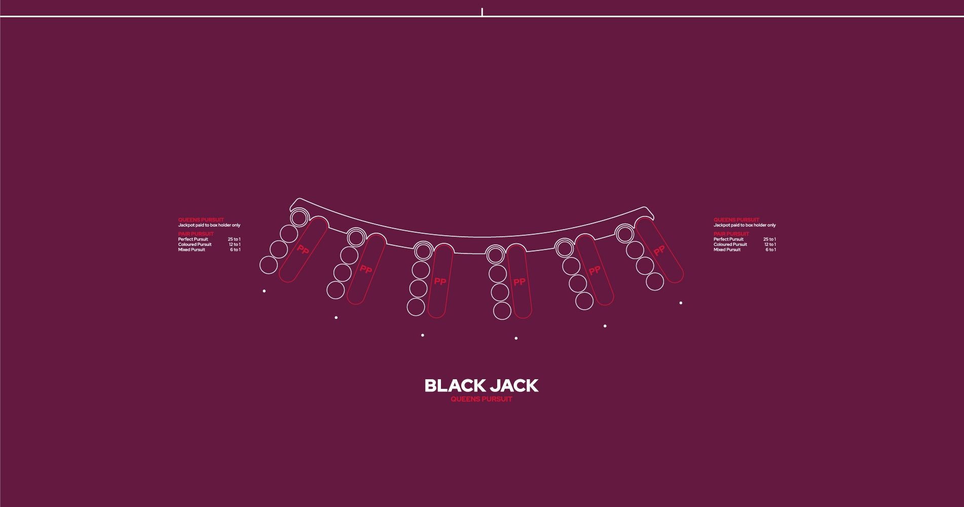 Layout BJ 6 Player Premium (Queens Pursuit) (MWLA0487) Purple