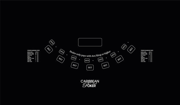 Layout, Caribbean Stud Poker,Black (MWLA0228)