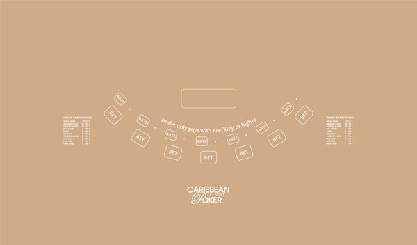 Layout, Caribbean Stud Poker, Beige (MWLA0230)