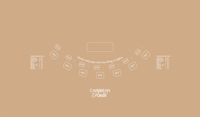 Layout, Caribbean Stud Poker, Beige (MWLA0230)