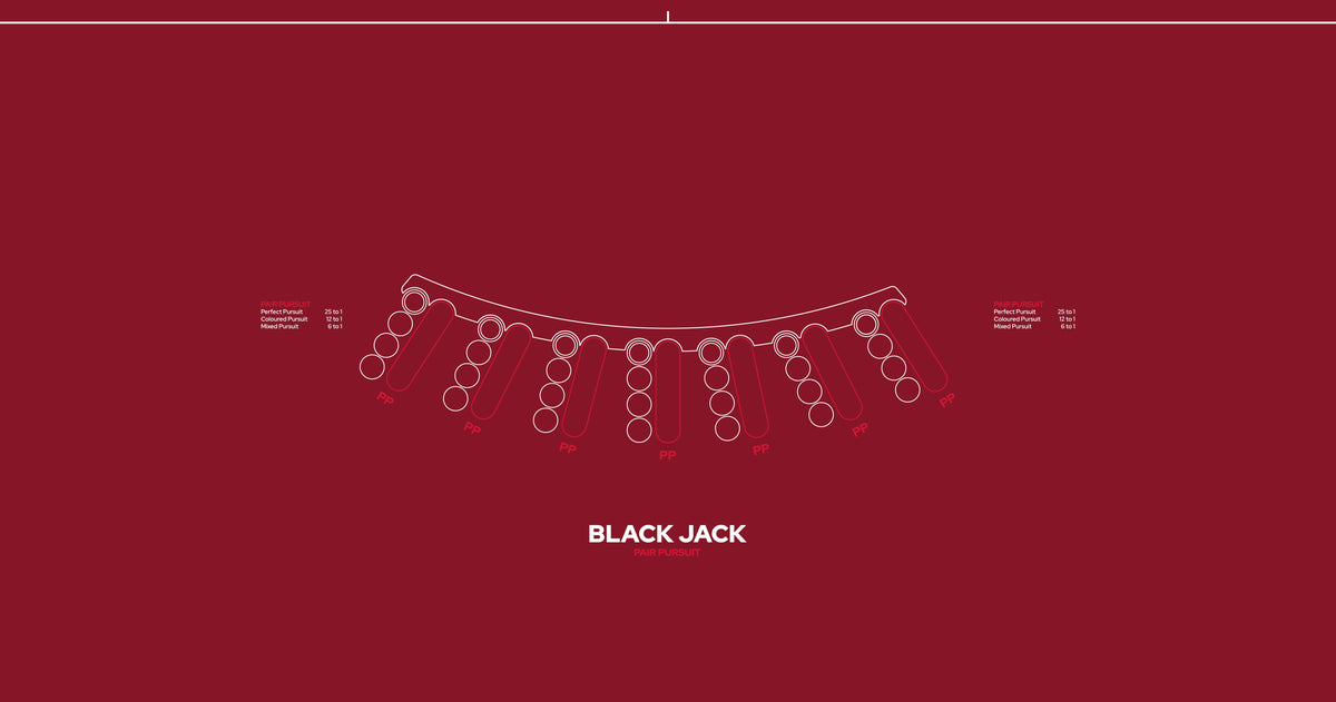 Layout BJ Blackjack Pair Pursuit Red