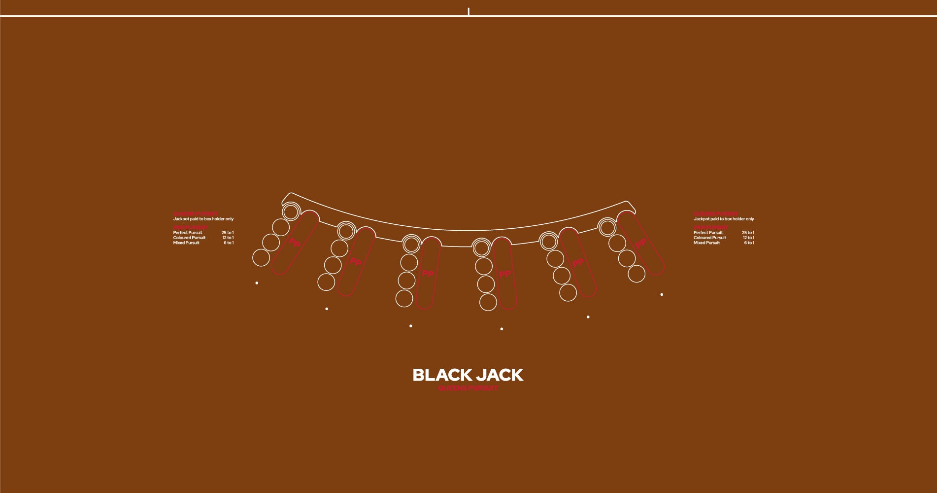 Layout BJ 6 Player Premium (Queens Pursuit) (MWLA0507) Camel